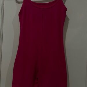 Forever 21 Magenta Sleeveless Bodysuit Romper